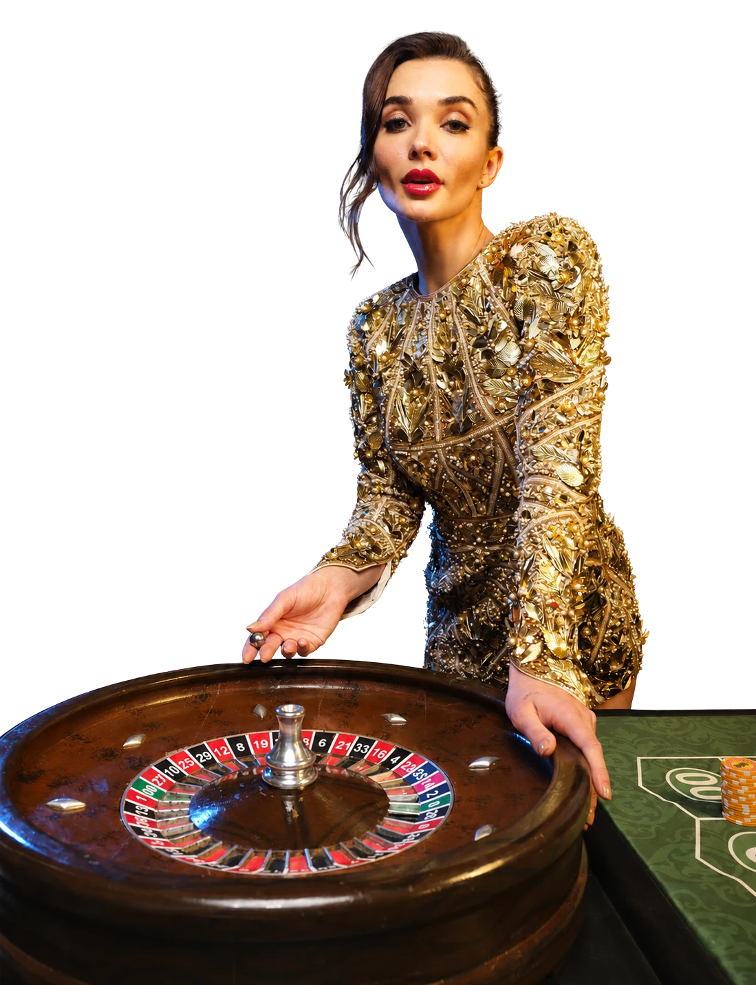 Amy Jackson casino talent portrait
